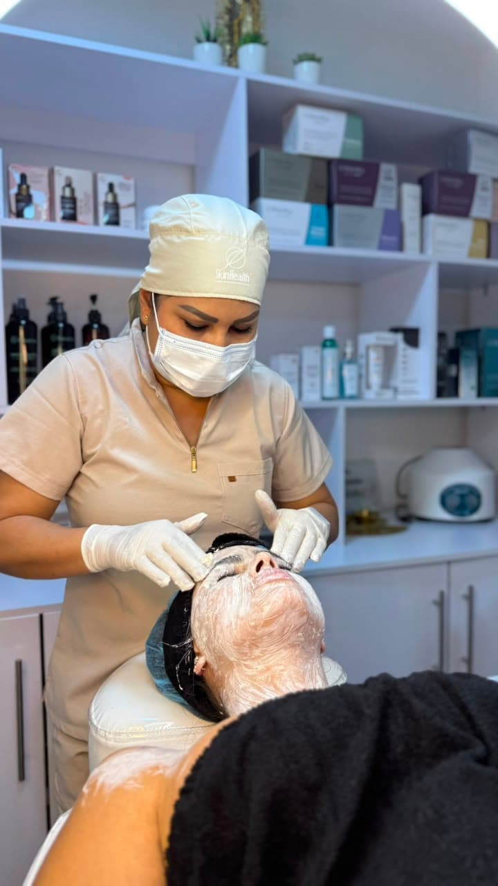 Trabajo sobre el rostro durante el tratamiento